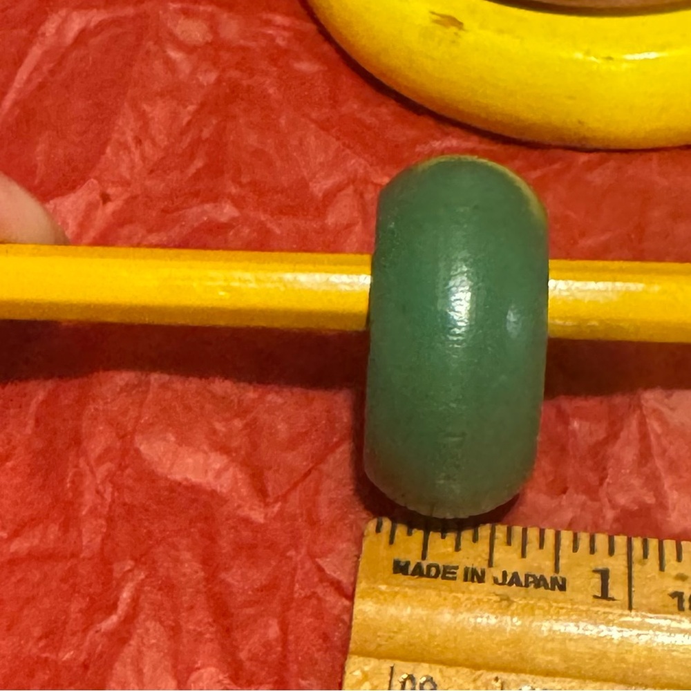 Collectible Vintage Wooden Stacking Ring Set in Primary Colors by Doepke - Picture 14 of 14
